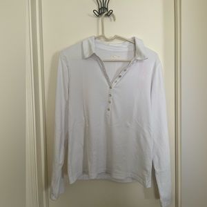 NWT Lilly Pultizer Reema top in resort white size L